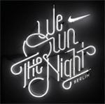 Logo we run the night